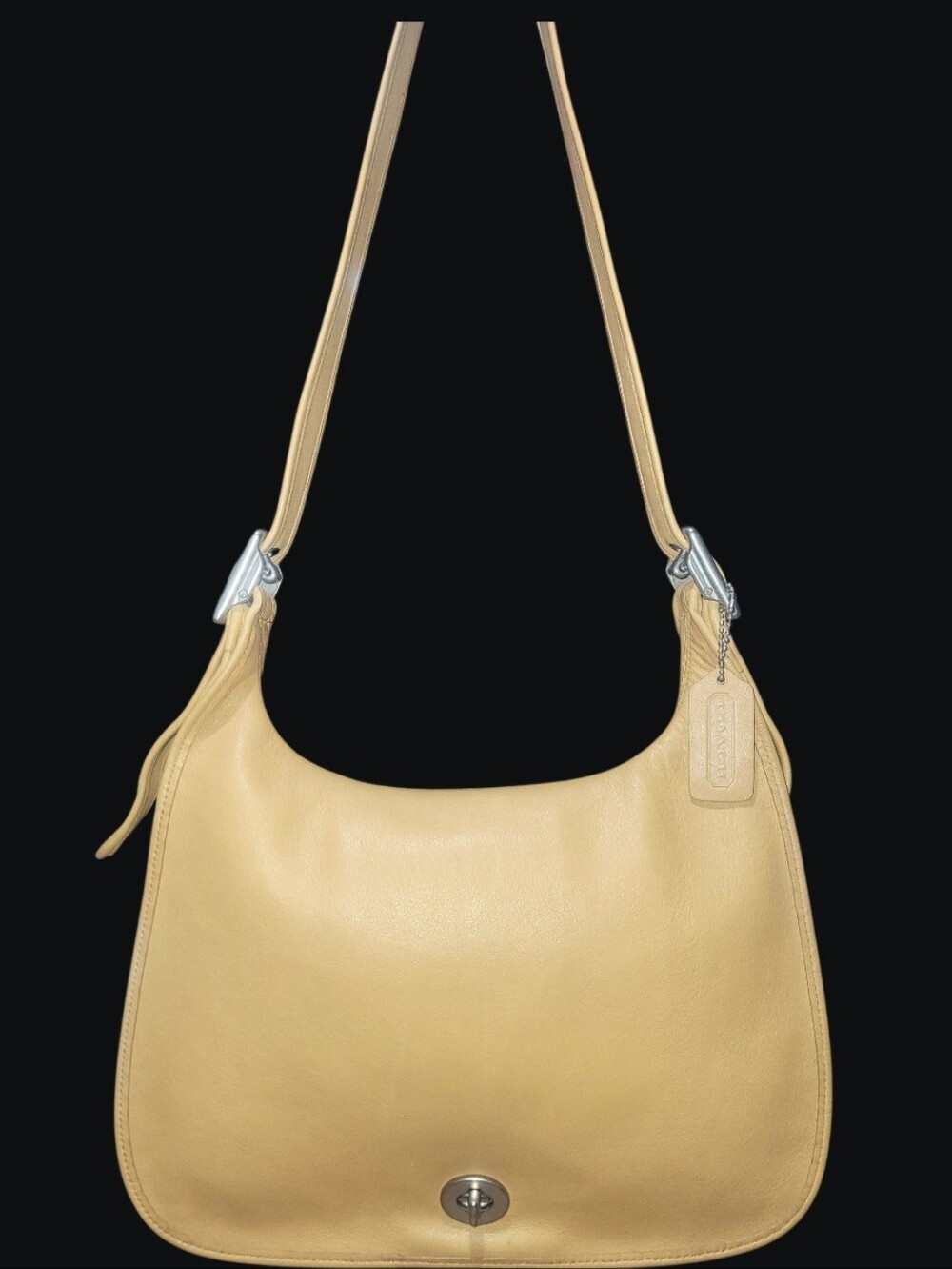 Coach Legacy Y2K Crescent Flap Hobo (Style #9718) 2002 Camel Color